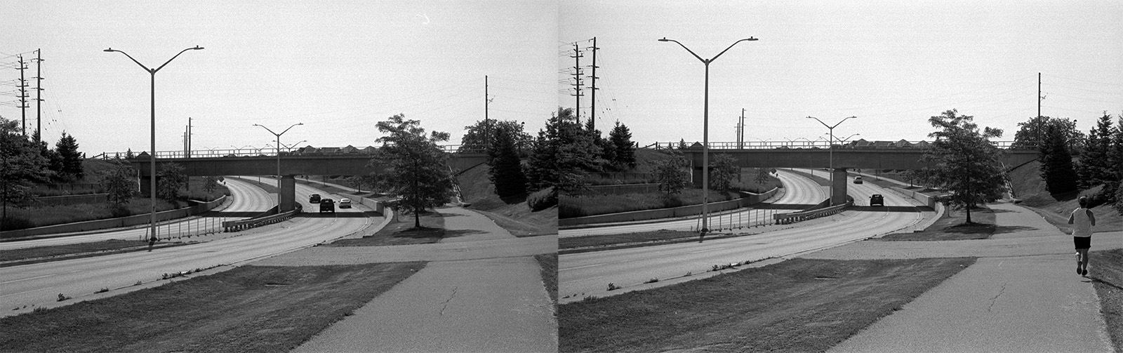 Railroad Bridge over a four lane road